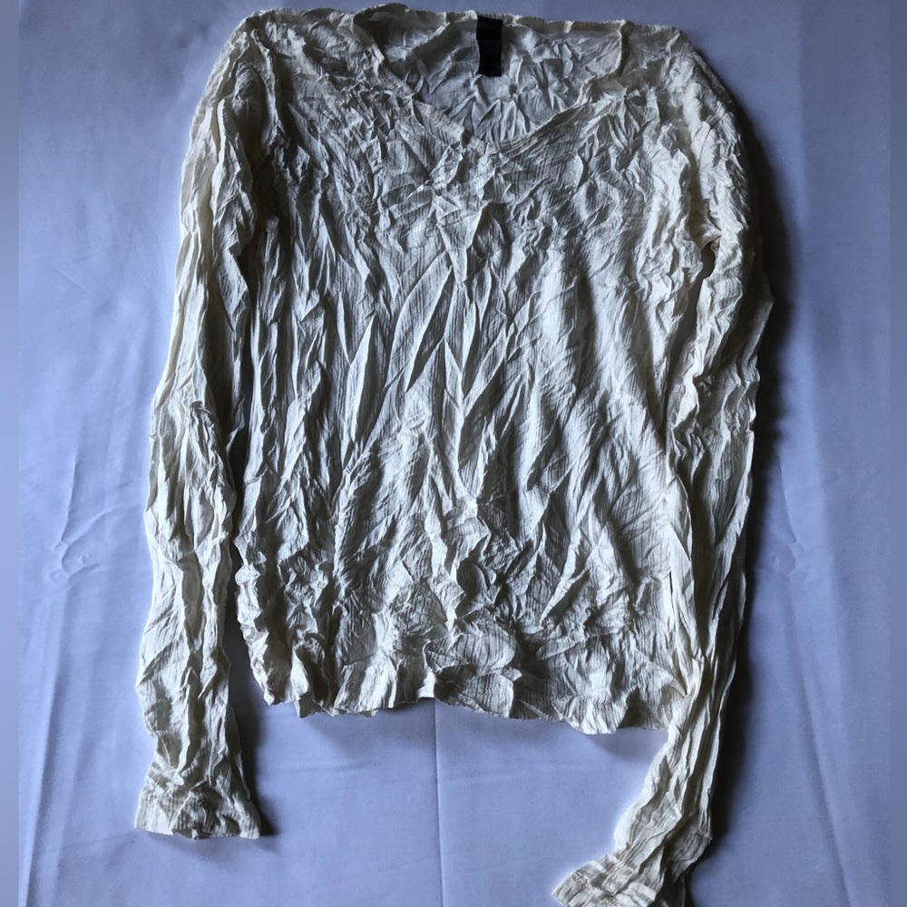 Women Arei Size S Cream Color Top - 0912